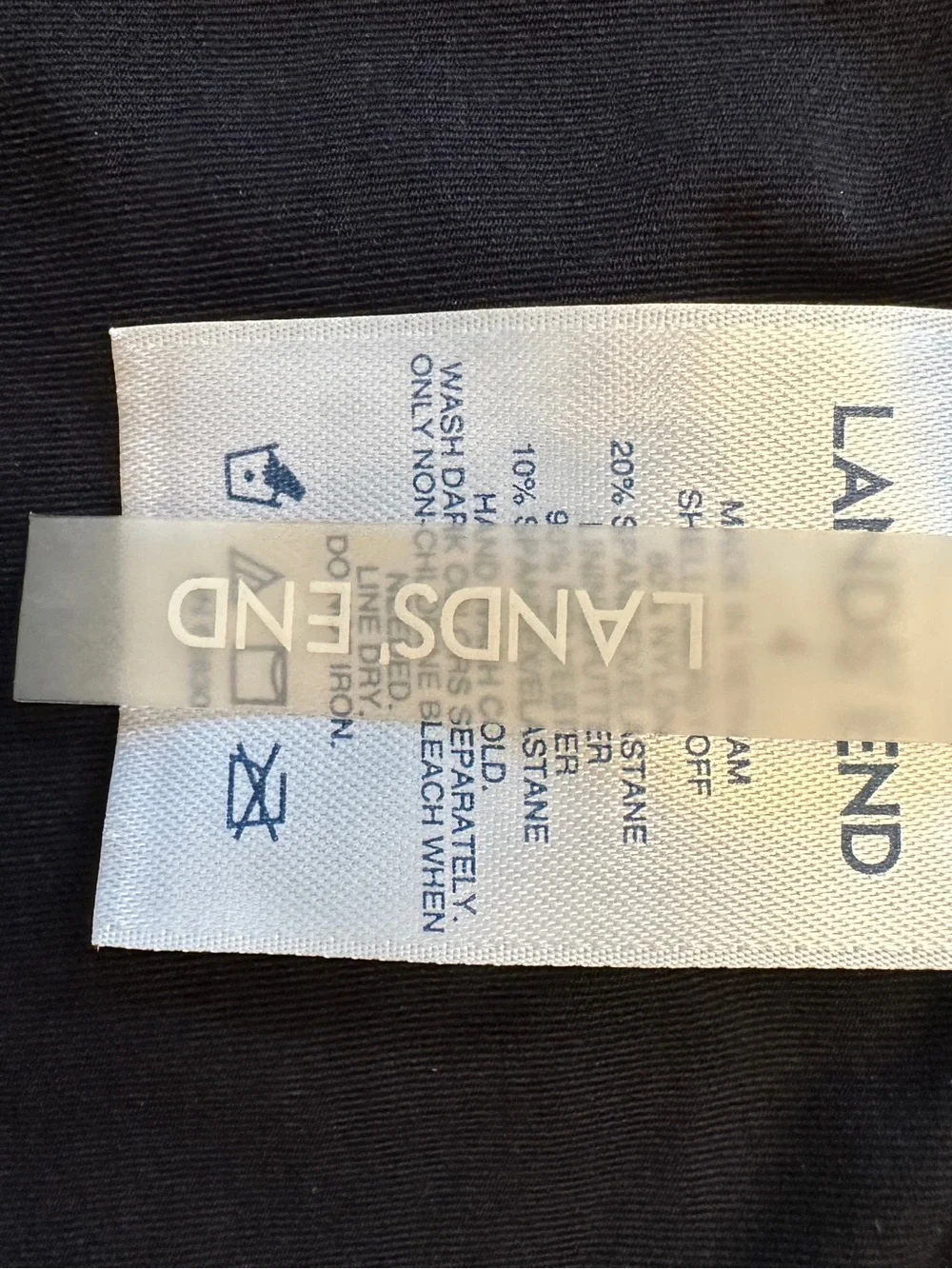 Lands' End Black Bikini Bottoms - Size 4